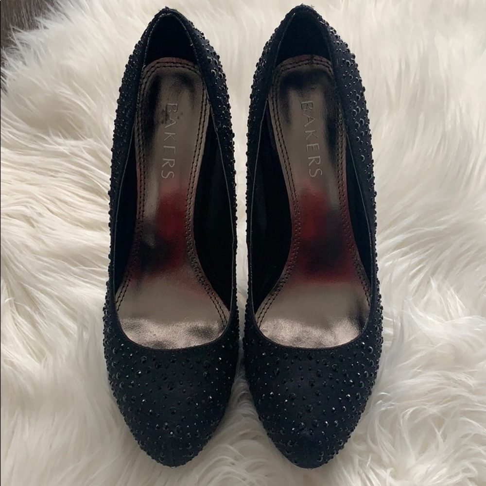 BAKERS Satin Rhinestone Pumps - Picture 3 of 10